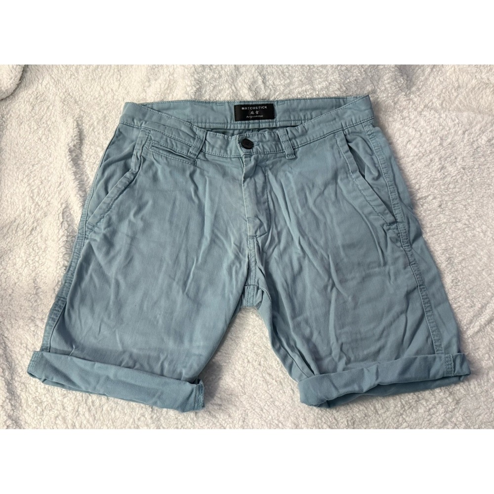MATCHSTICK Cutoff Shorts Wm S 29 Pale Baby Blue 7 Inch Inseam Prep Summer